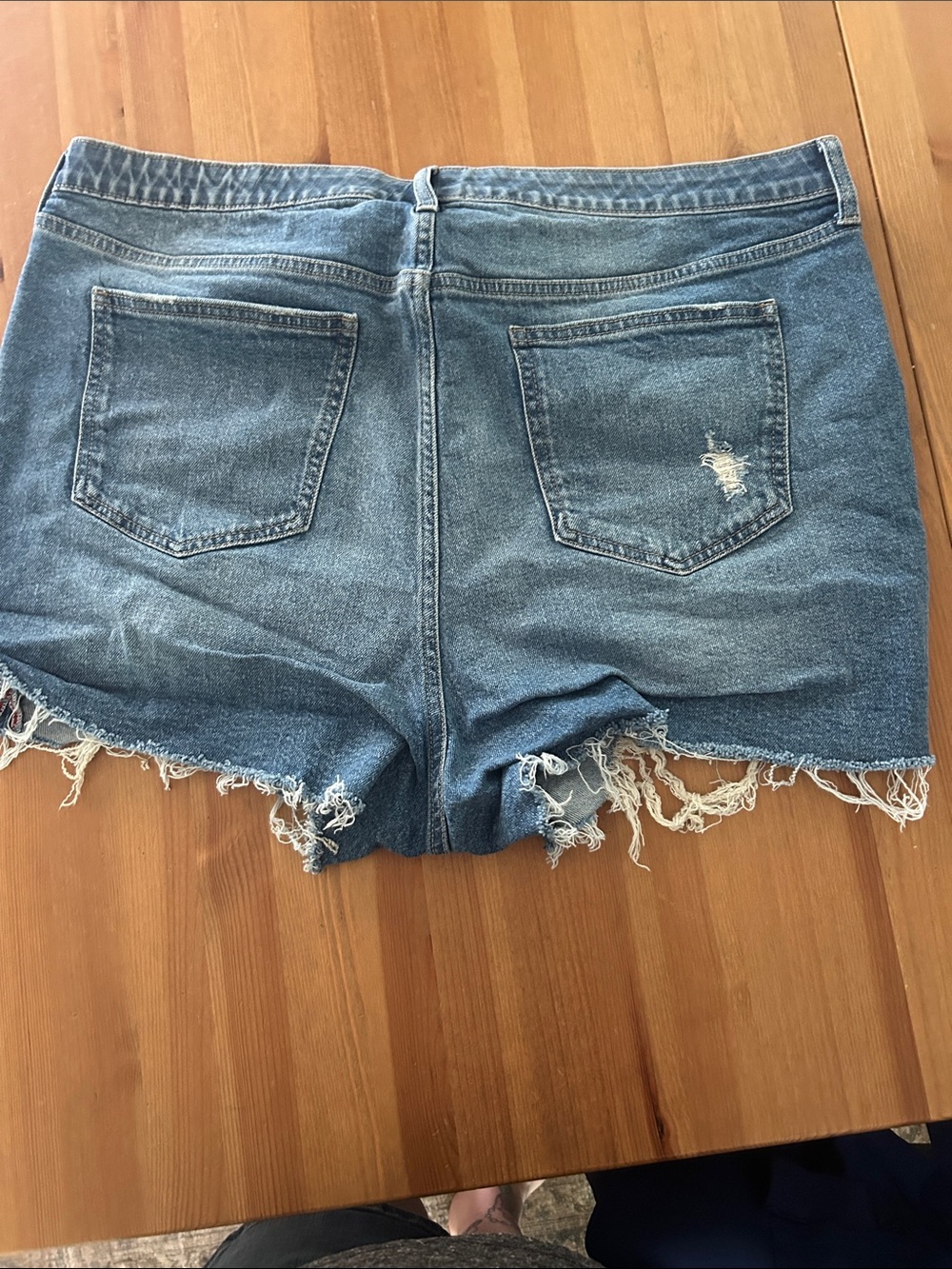 torrid Light Blue Ripped Denim Shorts - Picture 3 of 3
